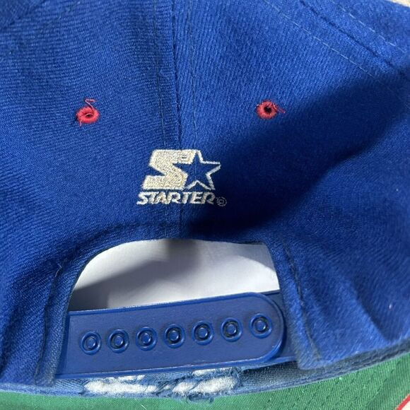 Vintage Starter New York Giants Hat Snapback NFL Football Wool Blue Red Cap‎ - Picture 2 of 8